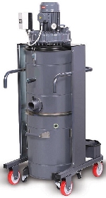 Průmyslový vysavač BT-TXV 55 dry s elektrickým oklepem filtru  (příkon 4 kW) / Nádrž objem 100 l /  Podtlak 330 mbar / Průtok vzduchu 380 m³ / h